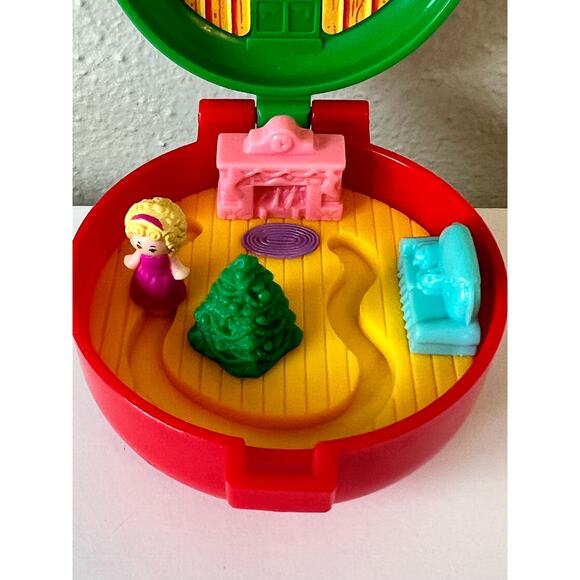 Vintage 1993 Bluebird Polly Pocket McDonald's Toy Christmas Wreath McDonalds - Picture 6 of 7
